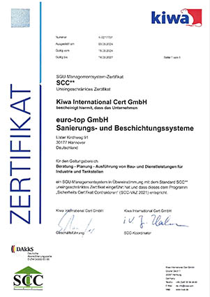 SCC certificate